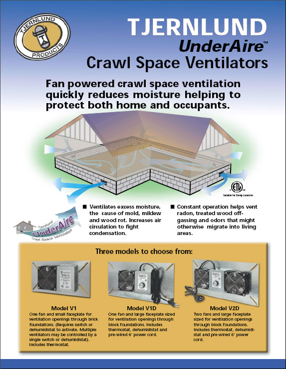 Tjernlund Crawl Space Ventilation Fans